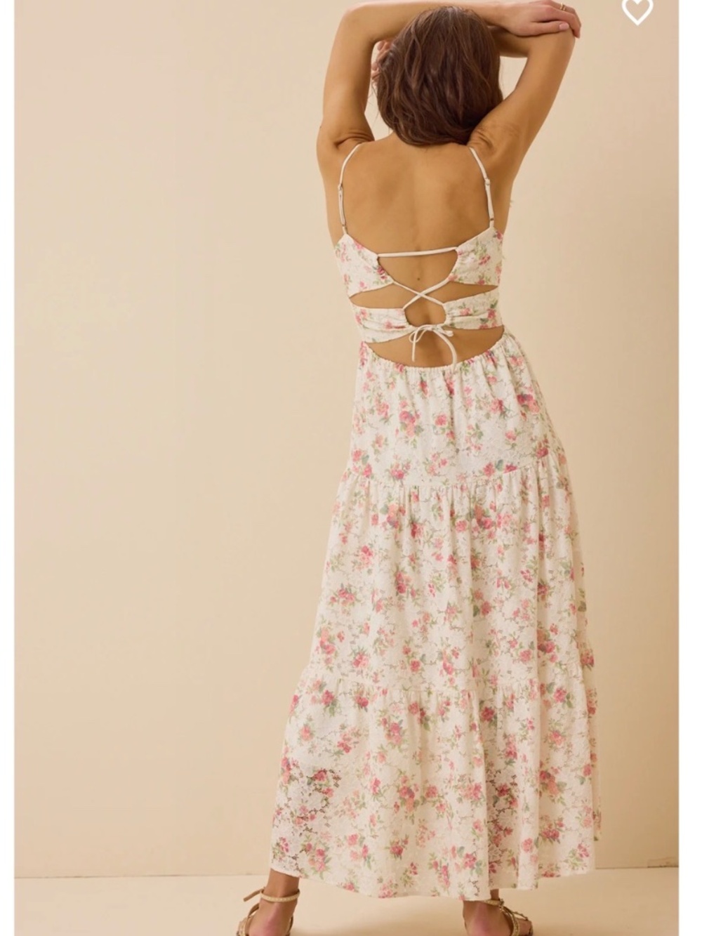 NWT ALTAR’D STATE FLORAL LACE MAXI DRESS XS - Picture 2 of 5